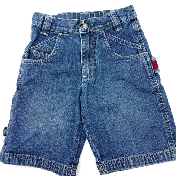 Vintage 90's LEE Boys 'Carpenter' Style Jeans Shorts 7X Sturdy Play School Retro - Picture 2 of 8